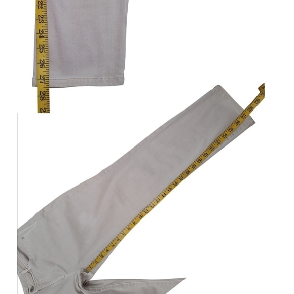 J Jill Denim Authentic Fit Slim Ankle Jeans Taupe Size 10 - Picture 12 of 16